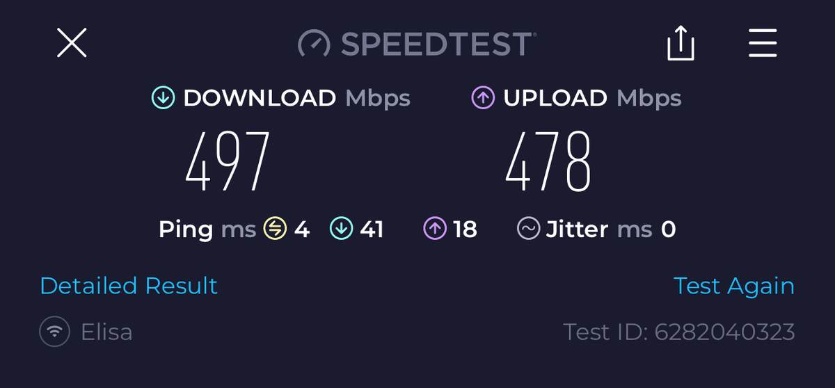 Interneti kiiruse test